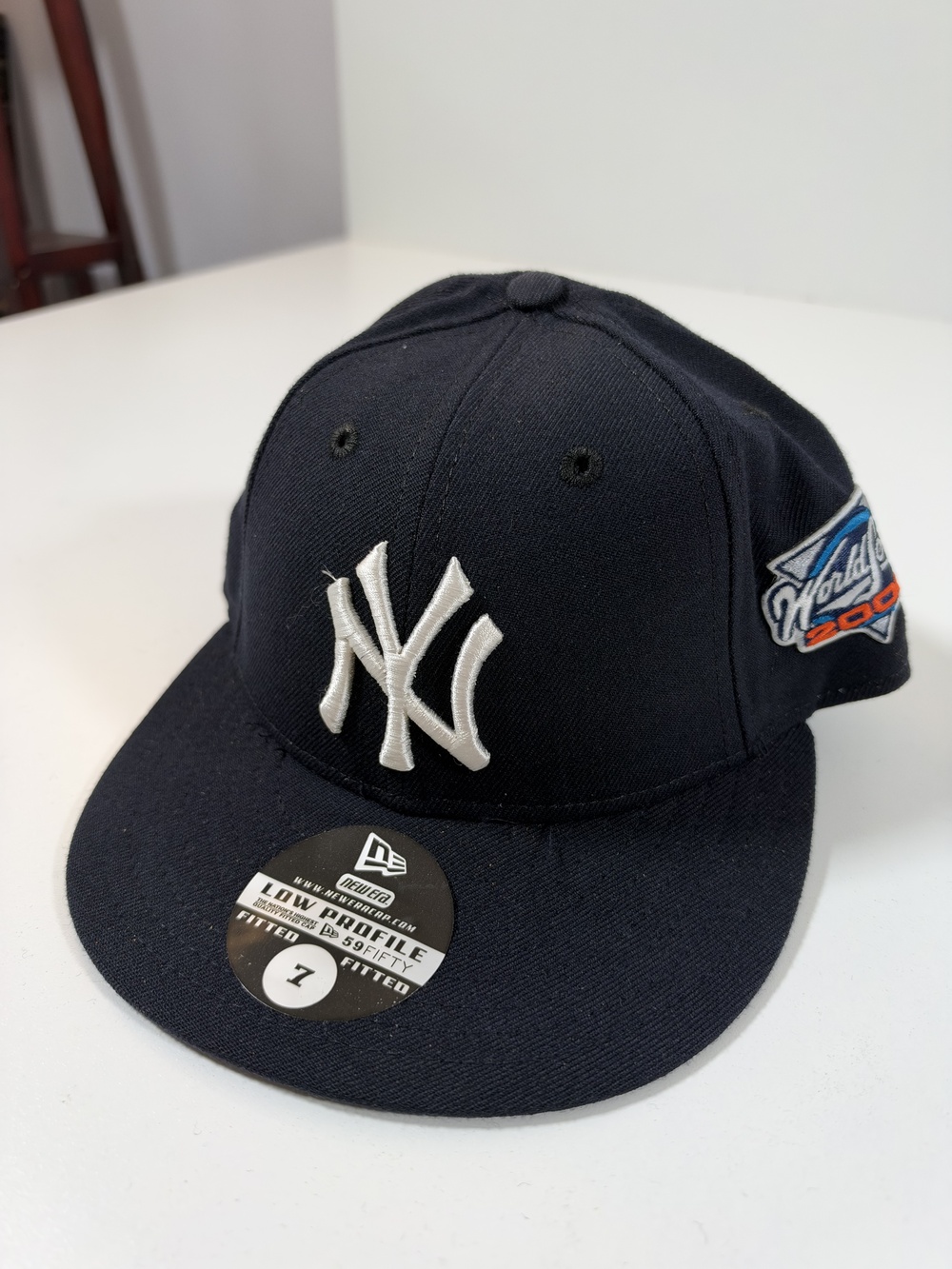 Vintage NY Yankees 2000 World Series Low Profile 5950 Fitted Hat 7 New Era